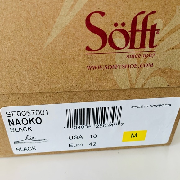 Sofft Mules Naoko Black Leather New in Box Size 10 - Picture 7 of 14